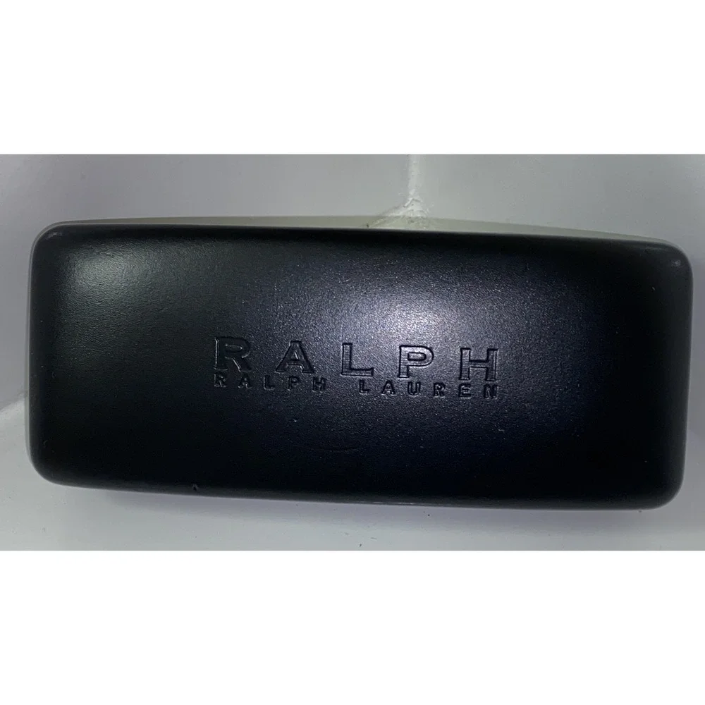 Ralph Lauren RRL Hard Shell Glasses Sunglass Case Black Eyewear Velvet Interior